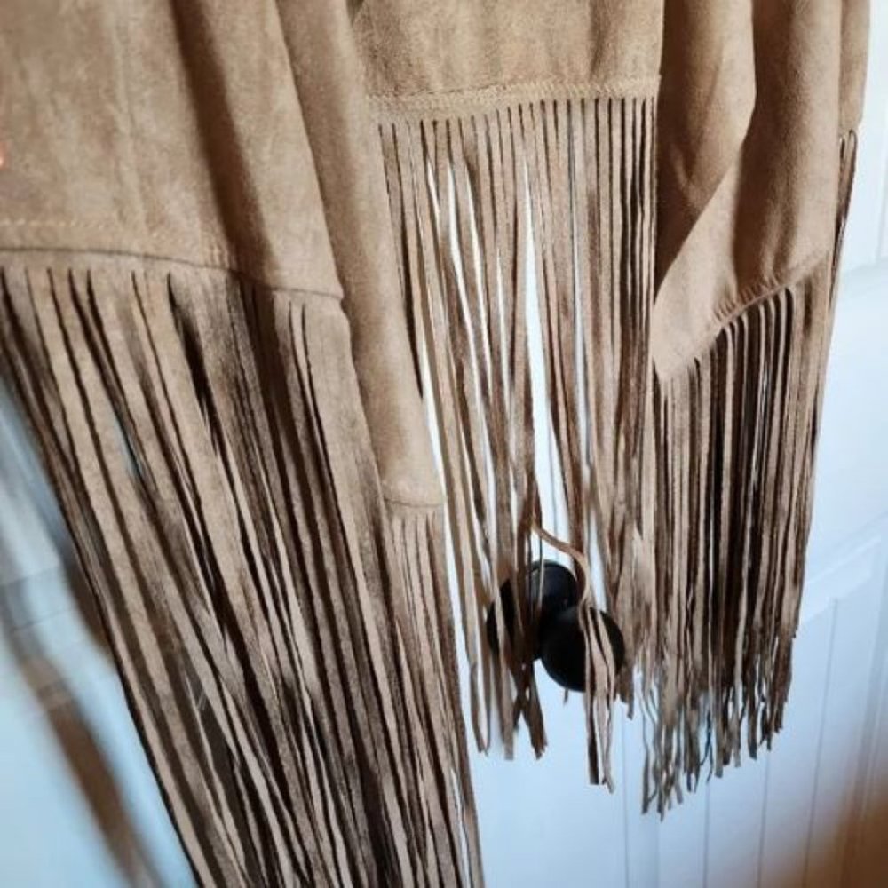 ✅🚨🆕🔴🌸S🌸A🌸L🌸E🌸❗️⭐🔴📢BULLY Textured FRINGE Open Front VEST🟢💸BUY NOW💸🟢 - Picture 11 of 16